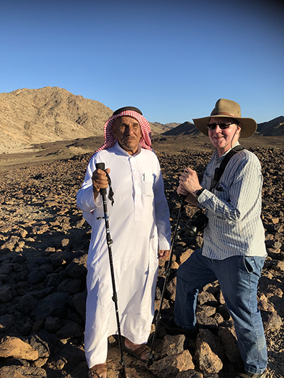 Joe Hobbs with Bedouin headman
