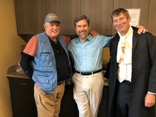 Kit Salter with Soren Larsen and Bob Boon at Geography's Humboldt event last year