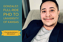 Rafa Gonzalez received a full-ride scholarship to the University of Kansas
