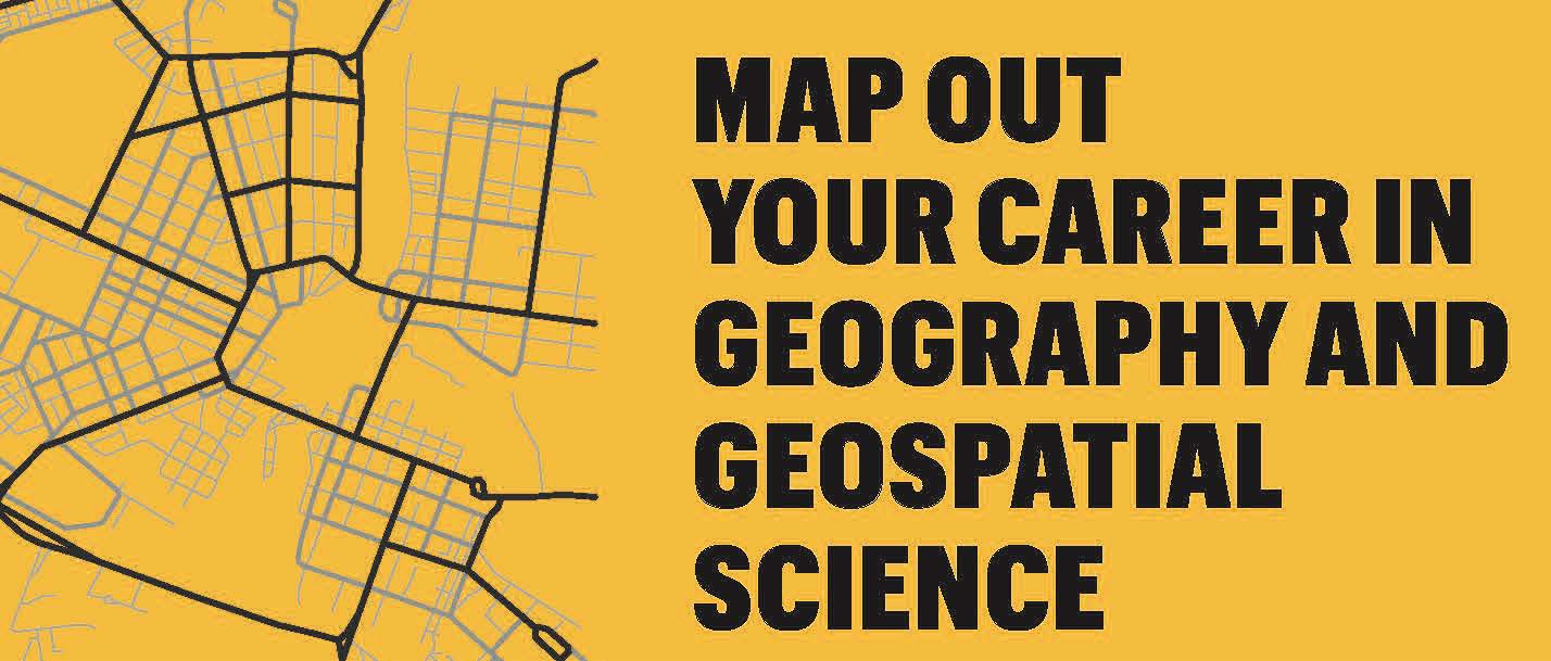 Map out your career in geography and geospatial science image  